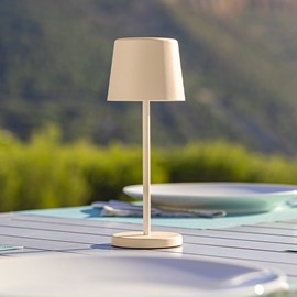 Lampe de table sans fil led beige kelly mini
