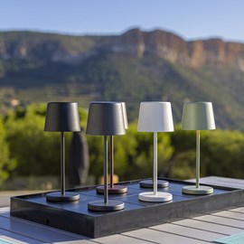 Socle de chargement 6 lampes noir plate