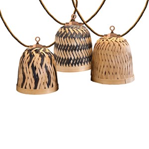 Guirlande solaire hybride beige lina