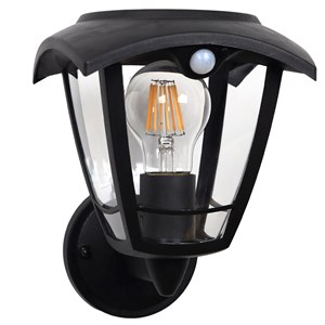 Applique murale solaire sensor noir lumax