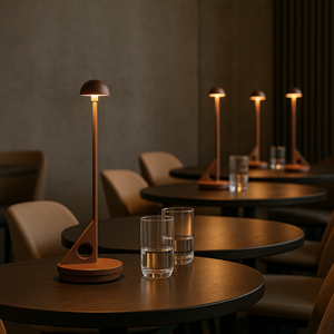 Lampe de table sans fil marron lume