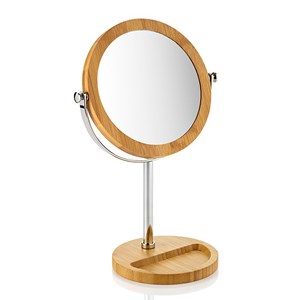 Miroir grossissant sur pied bambou x5