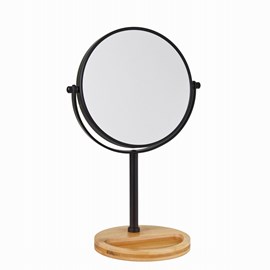 Miroir grossissant sur pied bambou x10