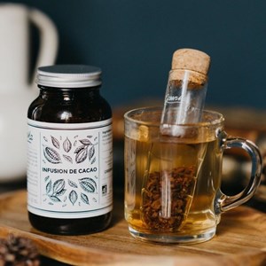 Infusion bio cacao bocal en verre