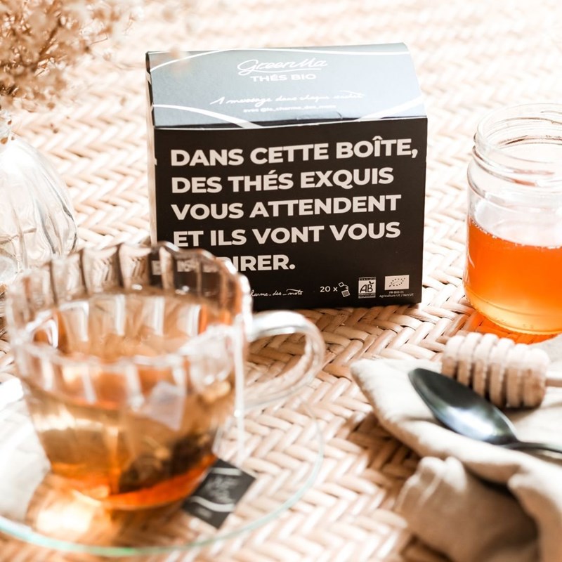 Coffret de 20 sachets thes bio
