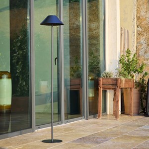 Lampadaire solaire noir nerio