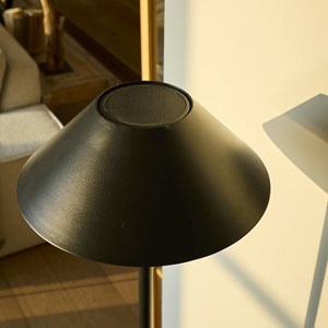 Lampadaire solaire noir nerio