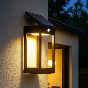 Lot de 4 appliques murales solaires noir sunbrik