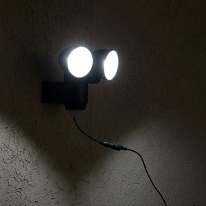 Projecteur solaire sensor noir walee