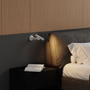 Applique liseuse sans fil blanc zoom wall