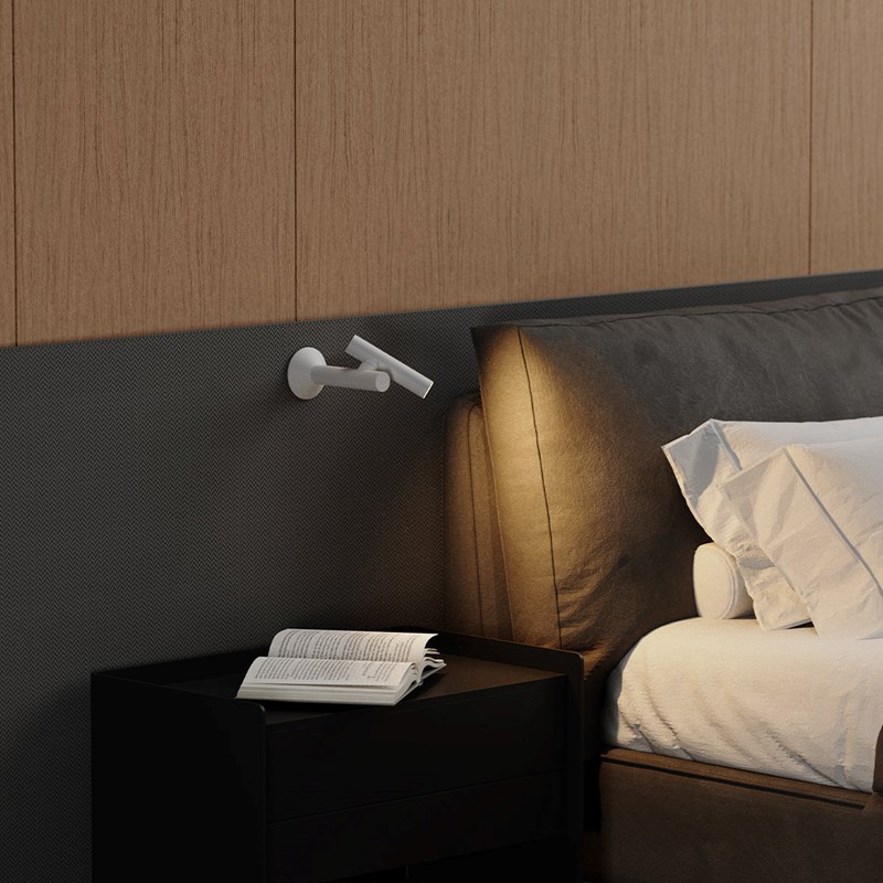 Applique liseuse sans fil blanc zoom wall