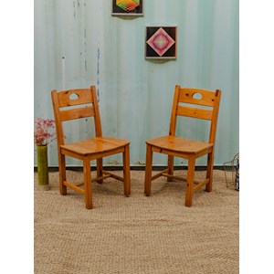 Lot de 2 chaises en bois n°852