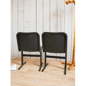 Alma, la paire de chaises en cuir n°1116