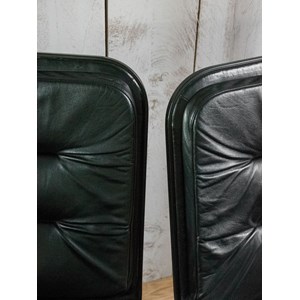 Alma, la paire de chaises en cuir n°1116