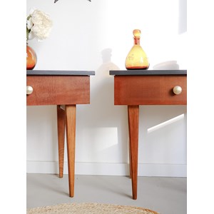 Maïa, la paire de chevets en bois n°304