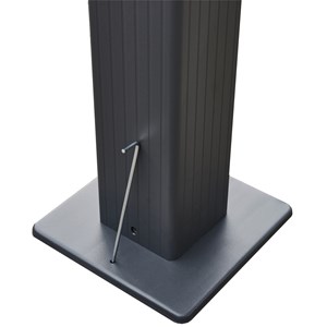 Pergola autoportante 3 × 3m cassis beige - structure aluminium