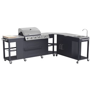 Cuisine d'angle d'extérieur texas - 4+1 brûleurs