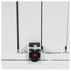 Salon de jardin venezia extensible 10 places textilène gris - aluminium blanc