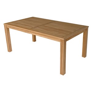 Salon de jardin en teck java table rectangulaire et 8 chaises pliantes
