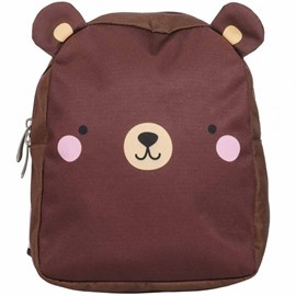 Sac à dos bébé marron ours