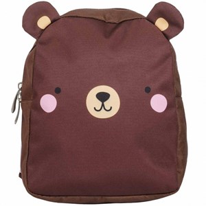 Sac à dos bébé marron ours