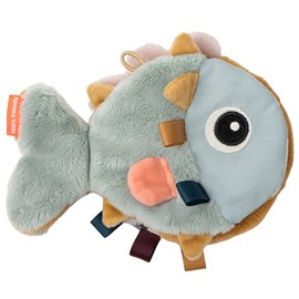 Livre bébé en tissu poisson vert d'eau sea friends