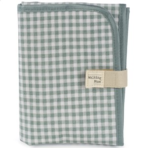 Tapis à langer i love vichy vert