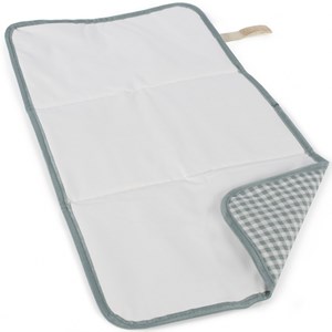 Tapis à langer i love vichy vert