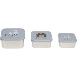 Lot de 3 boîtes à goûter tiny farmer bleu