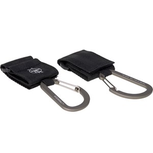 Attaches poussette pour sac à langer avec mousqueton casual noir
