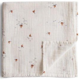 Maxi lange en coton bio boats (120 x 120 cm)