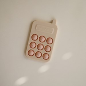 Pop it en silicone téléphone blush
