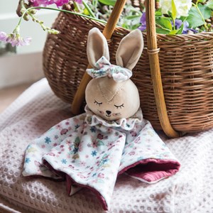 Doudou plat lapin garden