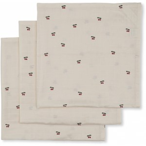 Lot de 3 langes en mousseline cherry blush (65 x 65 cm)