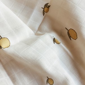 Lot de 3 langes en mousseline lemon (65 x 65 cm)