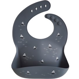 Bavoir à poche en silicone boats