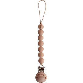 Attache sucette halo pale taupe