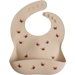 Bavoir à poche en silicone butterflies