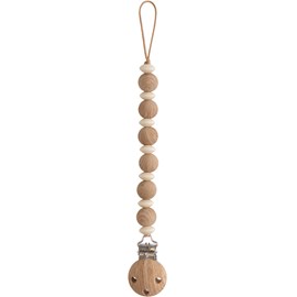 Attache sucette luna en bois