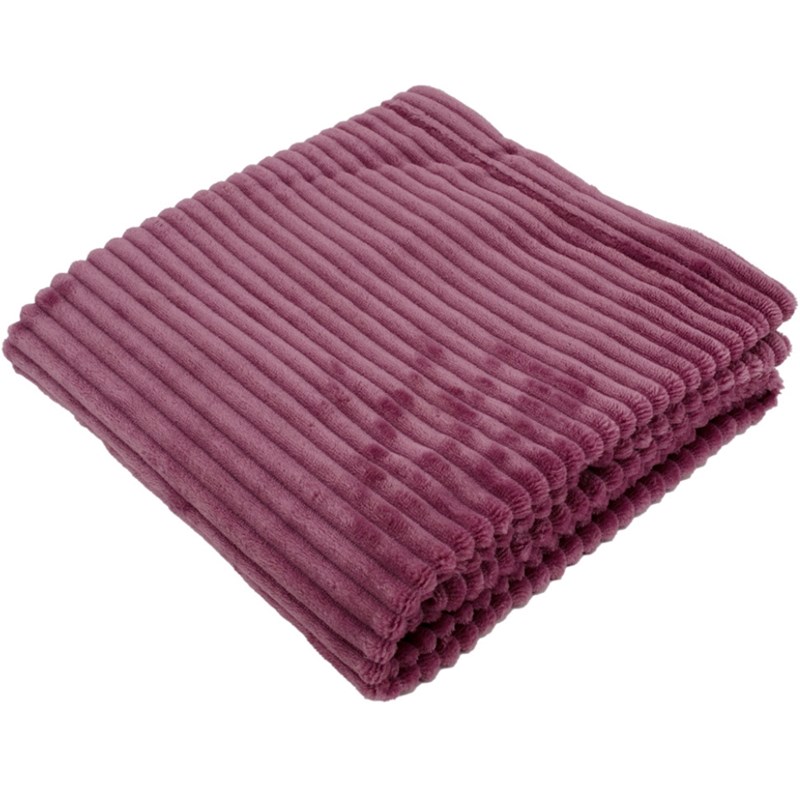 Couverture boudoir framboise (75 x 100 cm)