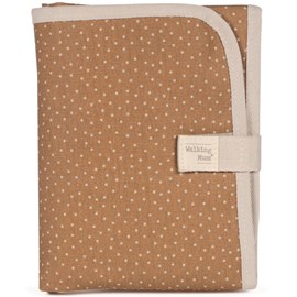 Tapis à langer à pois poppy cannelle