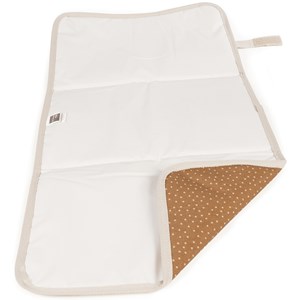 Tapis à langer à pois poppy cannelle