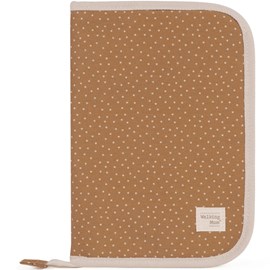 Protège carnet de santé à pois poppy cannelle