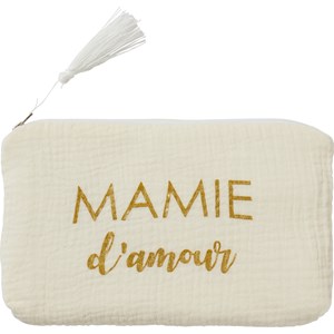 Trousse cadeau mamie d'amour gaze de coton ivoire