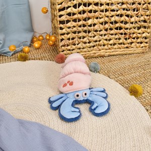 Peluche trésors marins bernard l'hermite (27 cm)