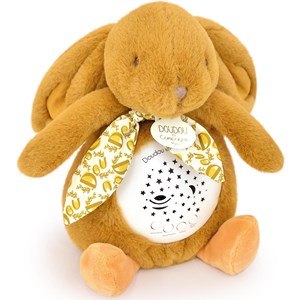 Veilleuse musicale projections d'étoiles ocre (24 cm)