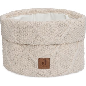 Panier de rangement check knit oatmeal (14 x 18 cm)