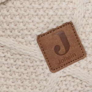 Panier de rangement check knit oatmeal (14 x 18 cm)