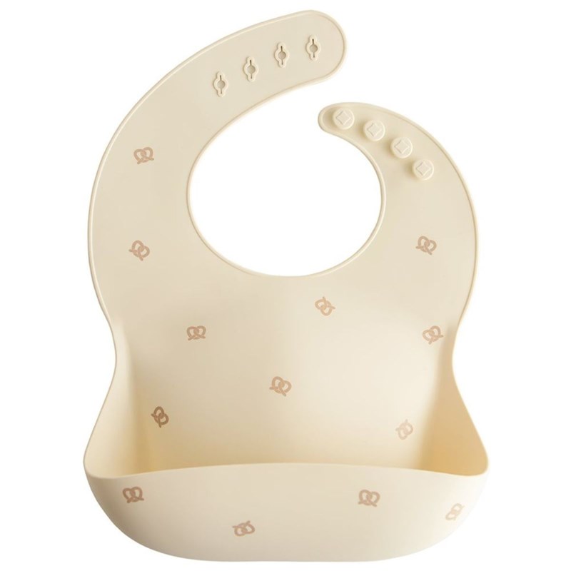 Bavoir à poche en silicone pretzel