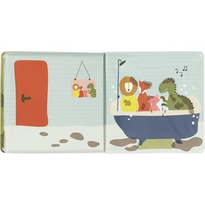 Livre de bain magique les aventures de mr. Dino dans la boue